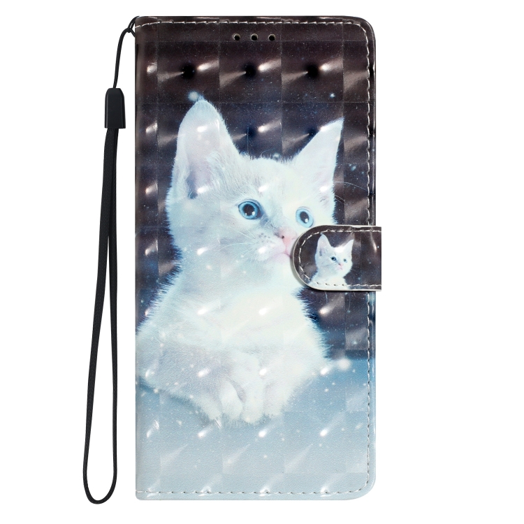 ART Peněženkový kryt pro Motorola Edge 50 WHITE CAT