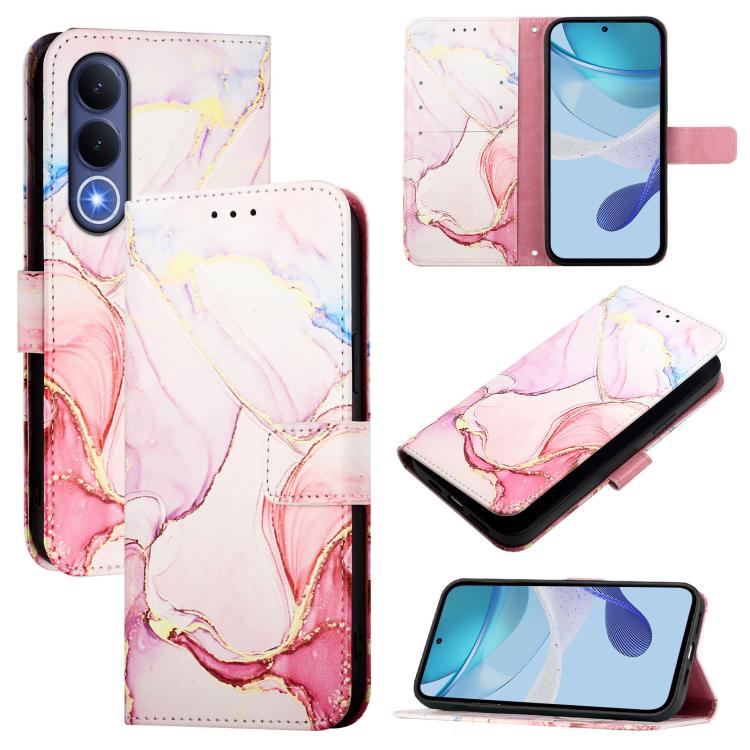 Levně ART MARBLE Peněženkový kryt pro Vivo V70 FE ROSE GOLD