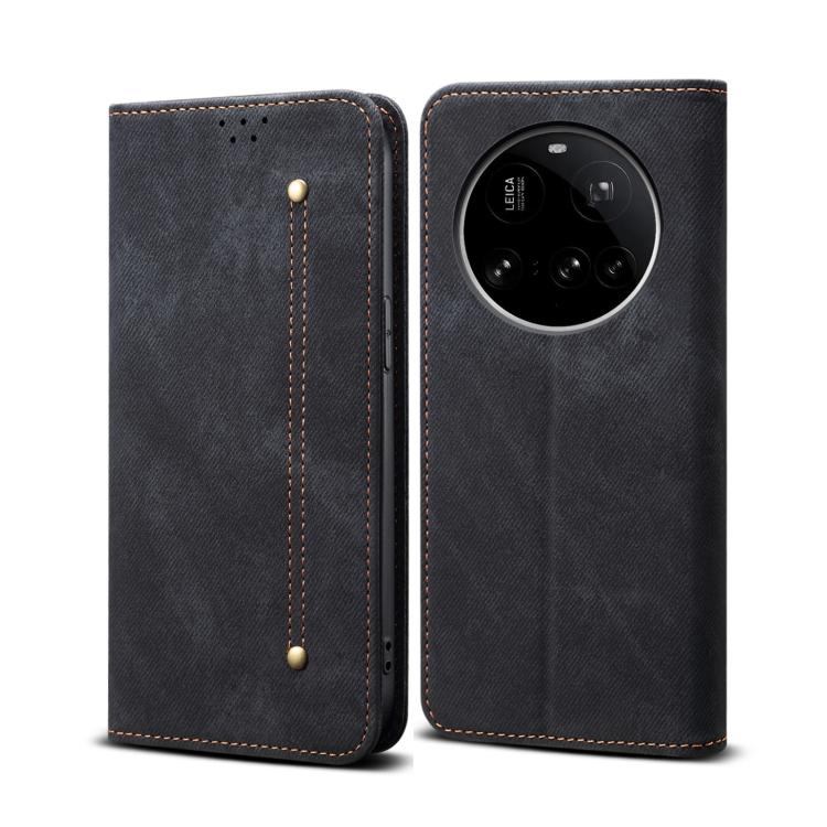 Levně DENIM Peněženkový kryt pro Xiaomi 15 Ultra černý