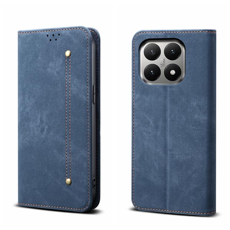 Levně DENIM Peněženkový kryt pro Xiaomi 15T modrý