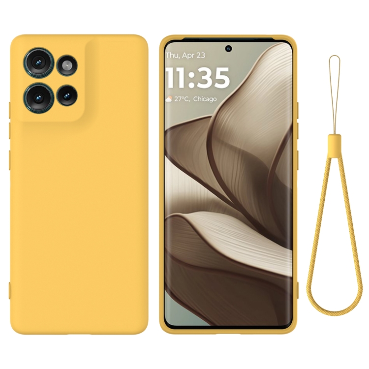 RUBBER Ochranný kryt pro Motorola Edge 50 žlutý