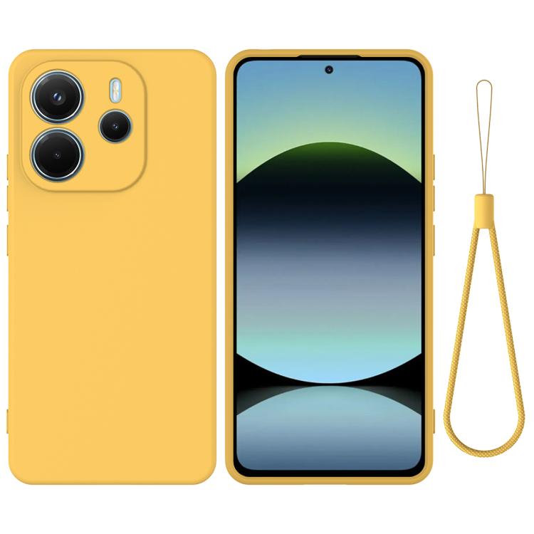 Levně RUBBER Ochranný kryt pro Xiaomi Redmi Note 14 žlutý