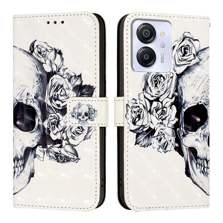 Levně ART Peněženkový kryt pro Blackview Color 8 SKULL