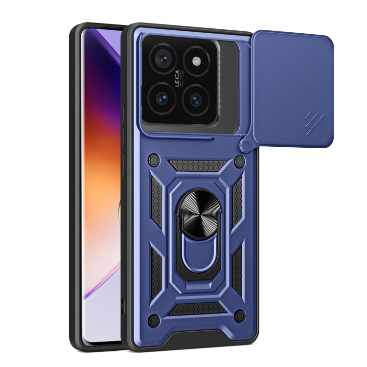 RING CAMERA Kryt s držákem pro Xiaomi 14T Pro modrý