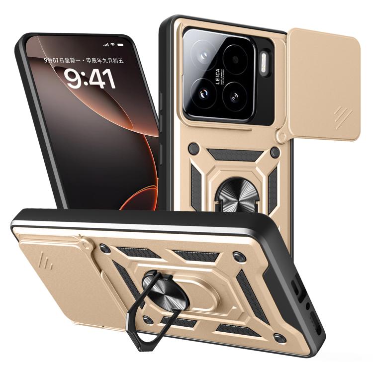Levně RING CAMERA Kryt s držákem pro Xiaomi 15 zlatý