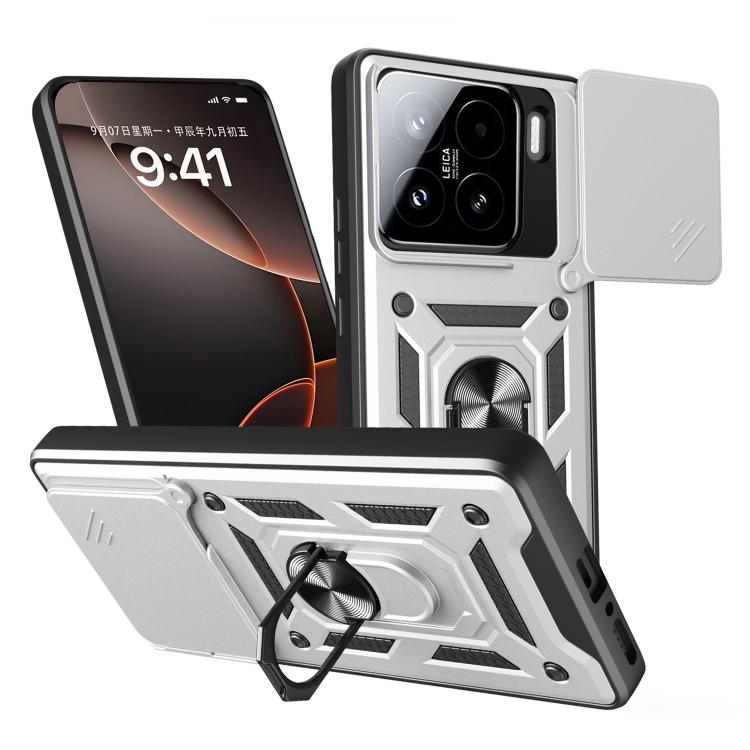 Levně RING CAMERA Kryt s držákem pro Xiaomi 15 stříbrný