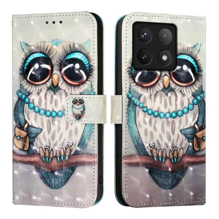 Levně ART Peněženkový kryt pro Xiaomi 14T OWL