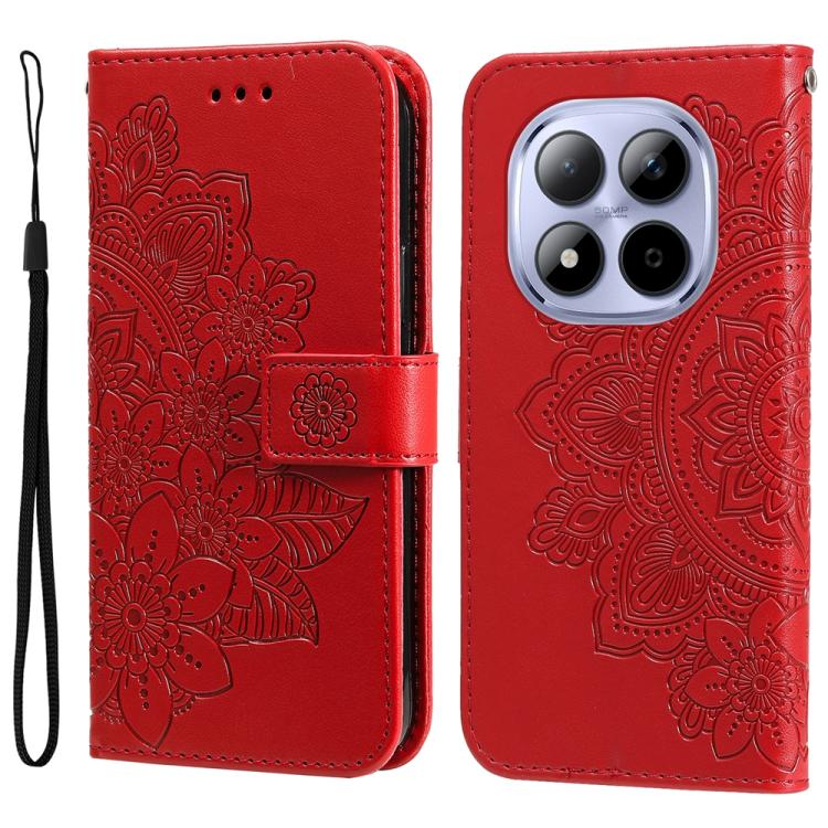 Levně ART MANDALA Peněženkový obal pro Xiaomi Redmi Note 15 Pro 5G červený