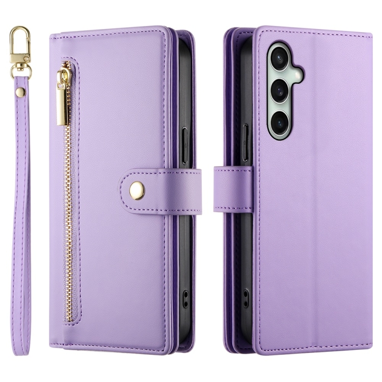 PASTEL Peněženkové pouzdro pro Samsung Galaxy S24 FE 5G fialové