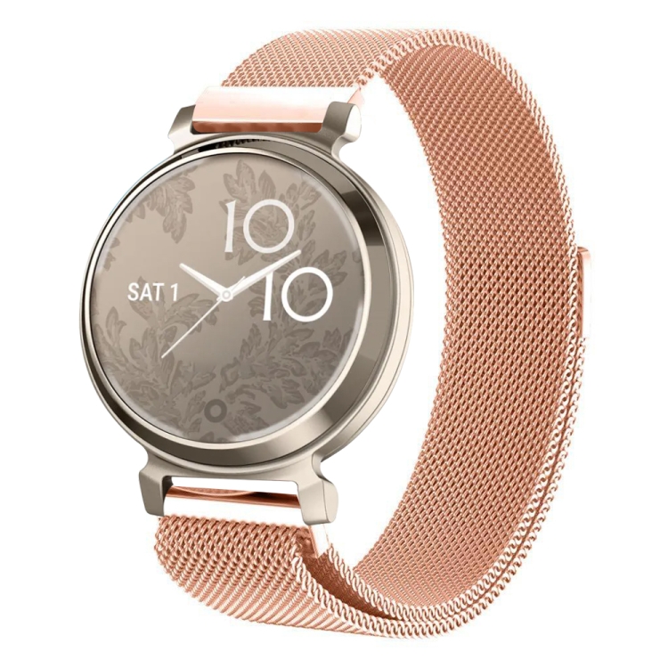 Levně MILANESE Kovový řemínek pro Garmin Lily 2 růžovozlatý