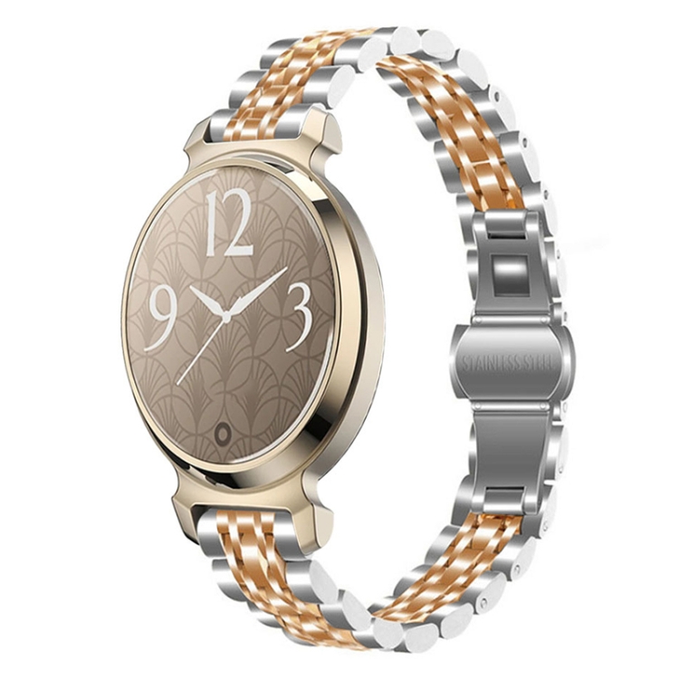 Levně CLASSIC Kovový řemínek pro Garmin Lily 2 / Lily 2 Active stříbrný-zlatý