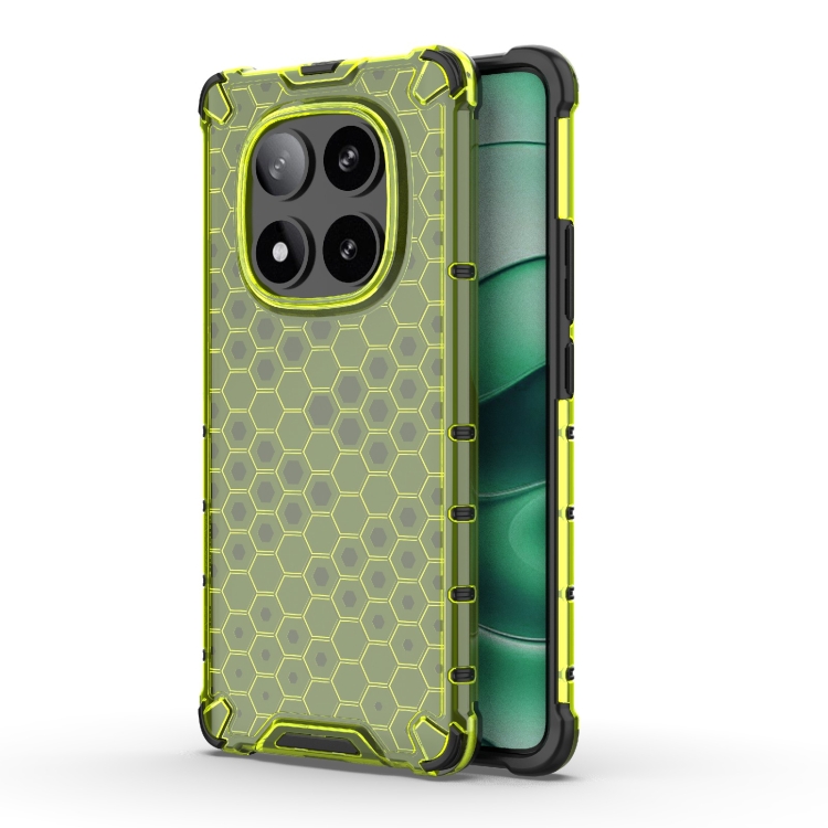 Levně HONEYCOMB Ochranný kryt Xiaomi Redmi Note 14 Pro 5G / Poco X7 zelený