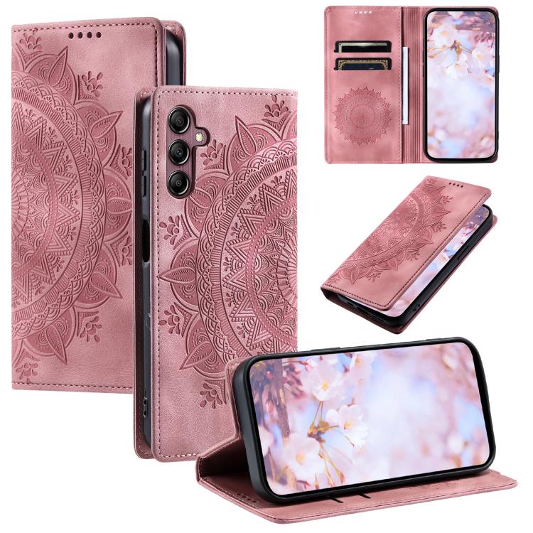 Levně ART MANDALA Peněženkový obal pro Samsung Galaxy A37 5G růžový