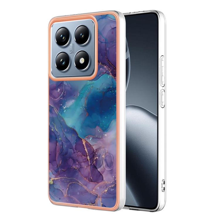 Levně IMD MARBLE Ochranný kryt pro Xiaomi 14T PURPLE