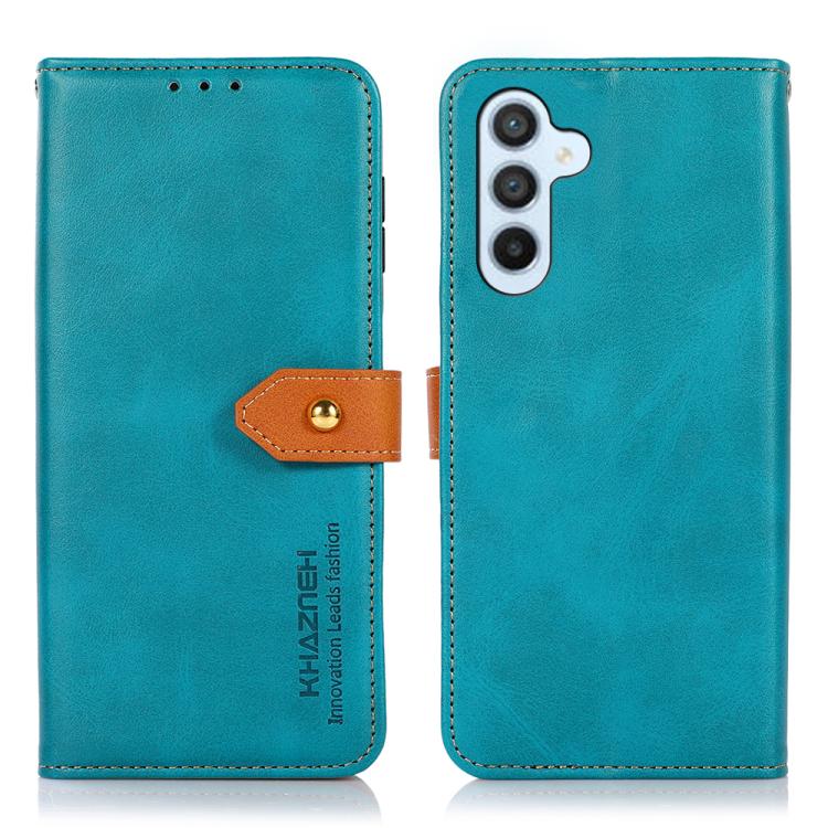 Levně KHAZNEH DUAL-COLOR Peněženkový kryt pro Samsung Galaxy A17 / A17 5G modrý
