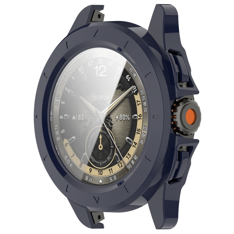 PC FULL COVER Plastový kryt se sklem pro Xiaomi Watch S4 Sport tmavě modrý