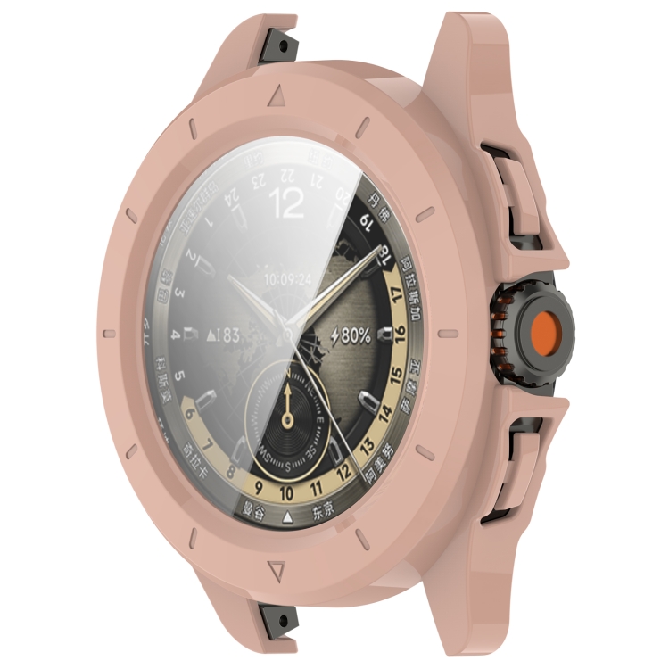 PC FULL COVER Plastový kryt se sklem pro Xiaomi Watch S4 Sport starorůžový