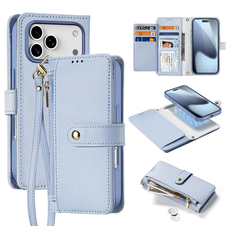 Levně DUX LAWA Ochranný obal a peněženkové pouzdro 2v1 Apple iPhone 17 Pro modré
