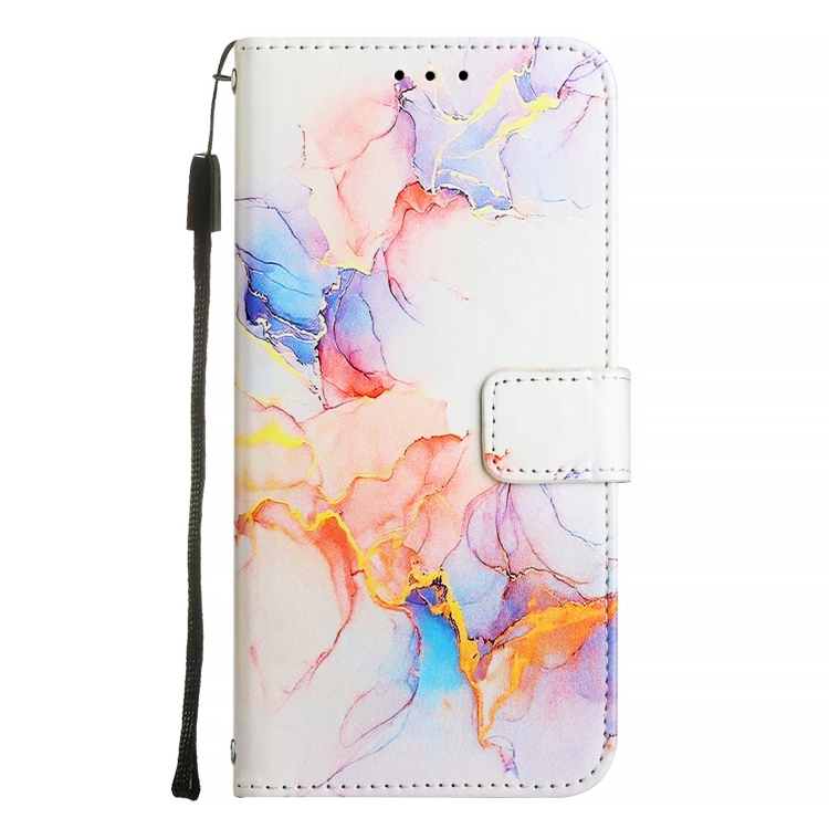 Levně ART MARBLE Peněženkový kryt pro Xiaomi 14T WHITE ORANGE
