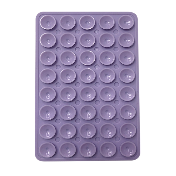 Levně PROTEMIO GRIPDOTS Silikonový držák s přísavkami na mobil světle fialový