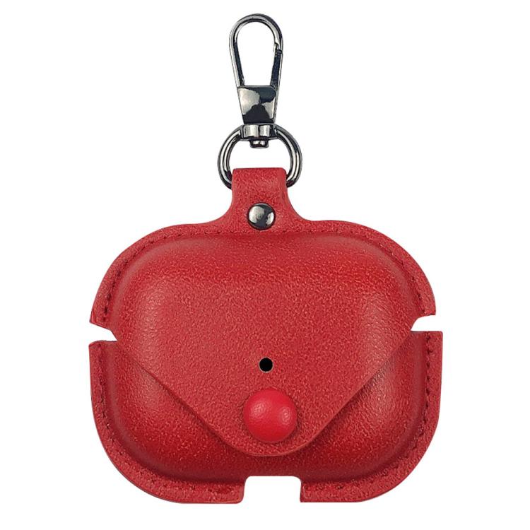 Levně LEATHER POCKET Pouzdro pro sluchátka AirPods Pro 3 červené
