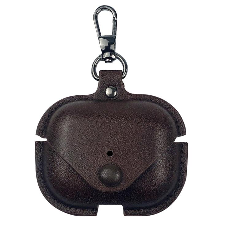 Levně LEATHER POCKET Pouzdro pro sluchátka AirPods Pro 3 tmavě hnědé