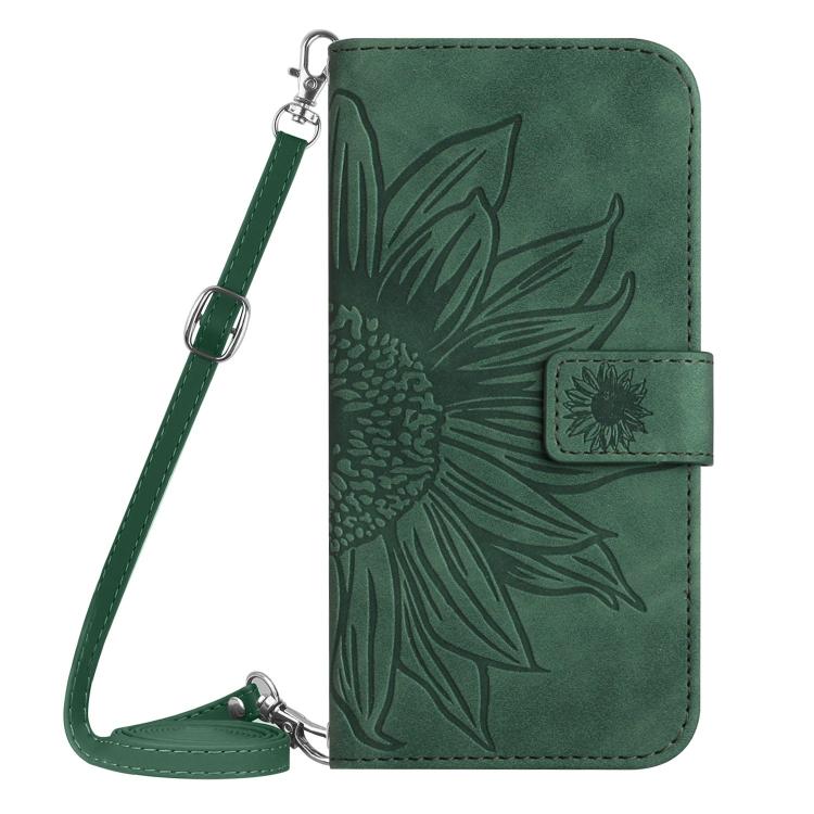 Levně ART SUNFLOWER Peněženkový obal se šňůrkou pro Xiaomi Redmi Note 14 zelený