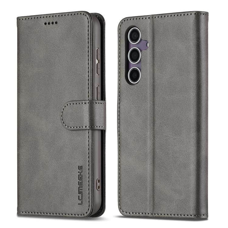 Levně IMEEKE Peněženkový obal pro Samsung Galaxy A56 šedý