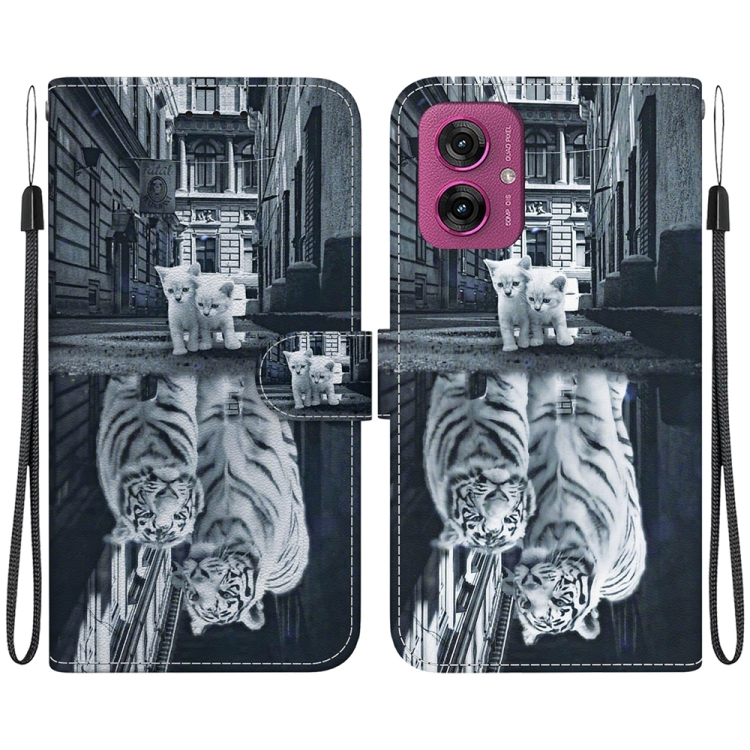 ART Peněženkový kryt pro Motorola Moto G55 5G TIGER