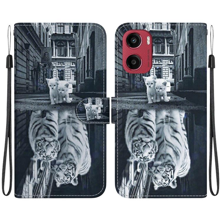 ART Peněženkový kryt pro Motorola Moto G05 / Moto E15 TIGER