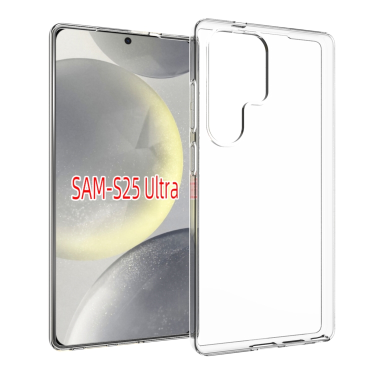 Levně TPU Ochranný kryt pro Samsung Galaxy S25 Ultra 5G černý průhledný