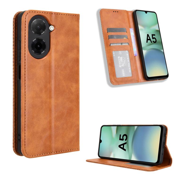 Levně BUSINESS Peněženkový kryt pro Xiaomi Redmi A5 hnědý