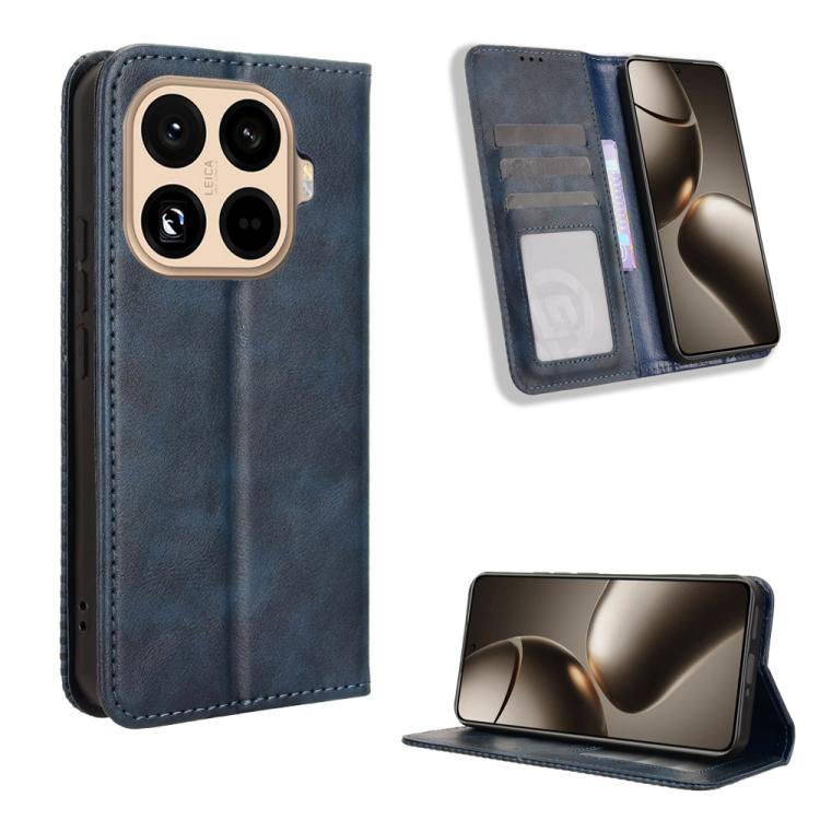 Levně BUSINESS Peněženkový kryt pro Xiaomi 15T Pro modrý
