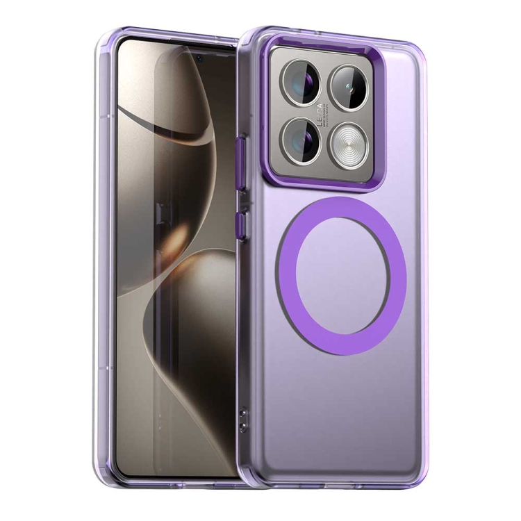 Levně CANDY MAGSAFE Ochranný obal pro Xiaomi 14T Pro fialový