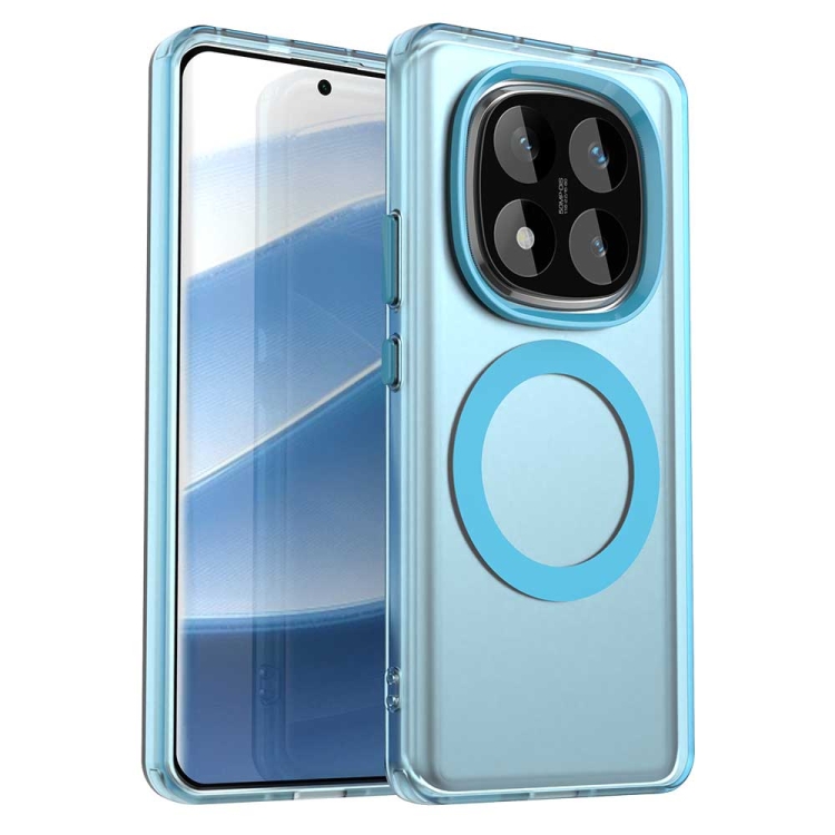 Levně CANDY MAGSAFE Ochranný obal pro Xiaomi Redmi Note 14 Pro 5G / Poco X7 modrý
