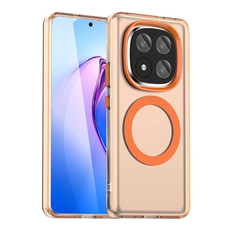 Levně CANDY MAGSAFE Ochranný obal pro Xiaomi Redmi Note 14 Pro+ 5G oranžový
