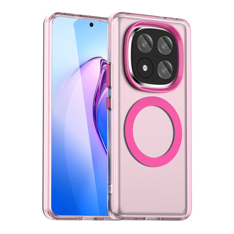 Levně CANDY MAGSAFE Ochranný obal pro Xiaomi Redmi Note 14 Pro+ 5G růžový