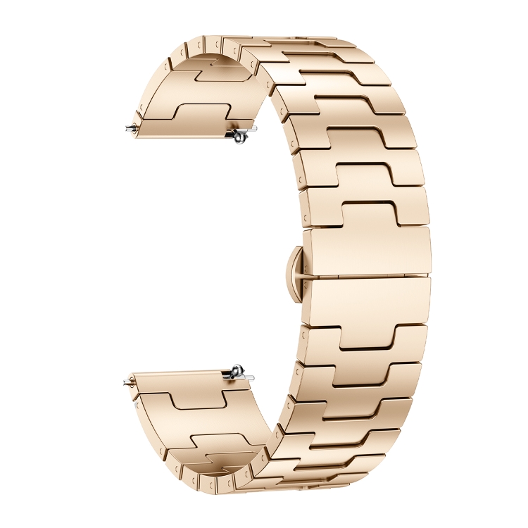 H-SHAPED Kovový řemínek pro Huawei Watch GT 5 46mm / GT 6 46mm / Watch GT 5Pro 46mm ROSE GOLD