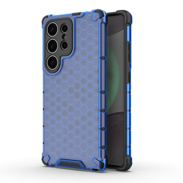 Levně HONEYCOMB Ochranný kryt Samsung Galaxy S25 Ultra 5G modrý
