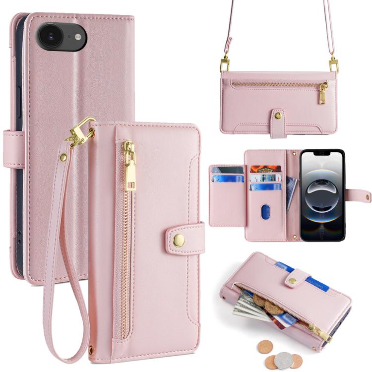 Levně PASTEL Peněženkové pouzdro pro Apple iPhone 16e / iPhone 17e růžové
