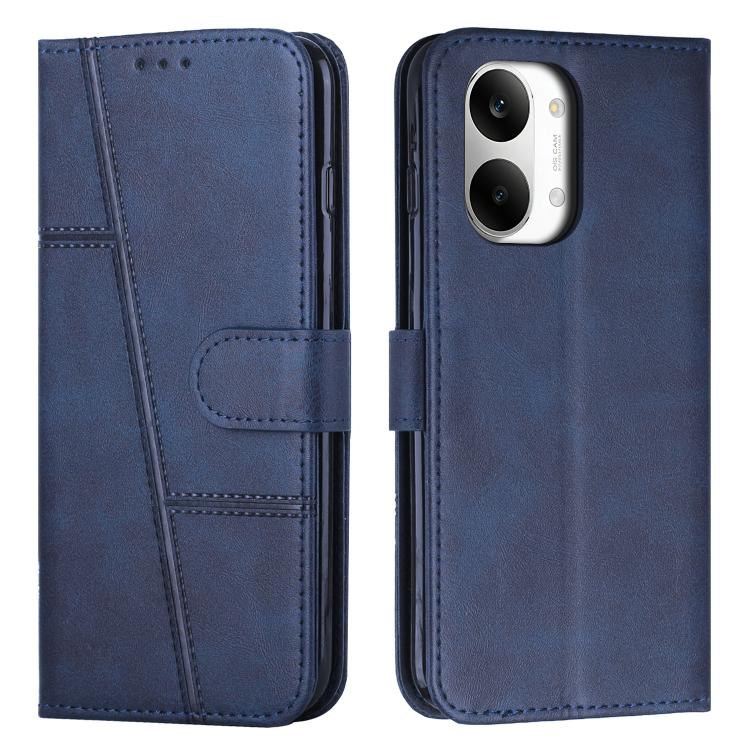 Levně STITCHED Peněženkový kryt pro POCO X8 Pro Max modrý