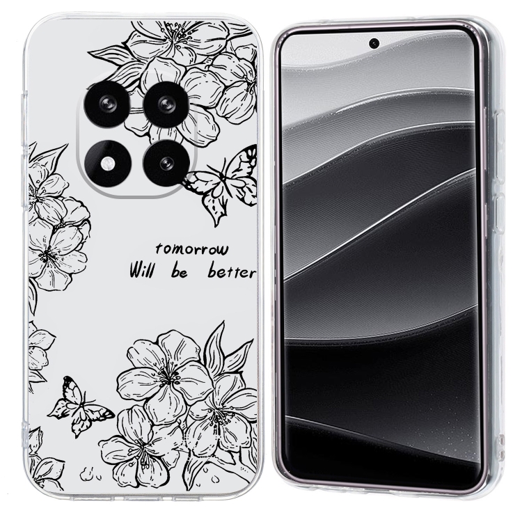 Levně ART TPU Ochranný kryt pro Xiaomi Redmi Note 14 Pro 5G BUTTERFLY FLOWER