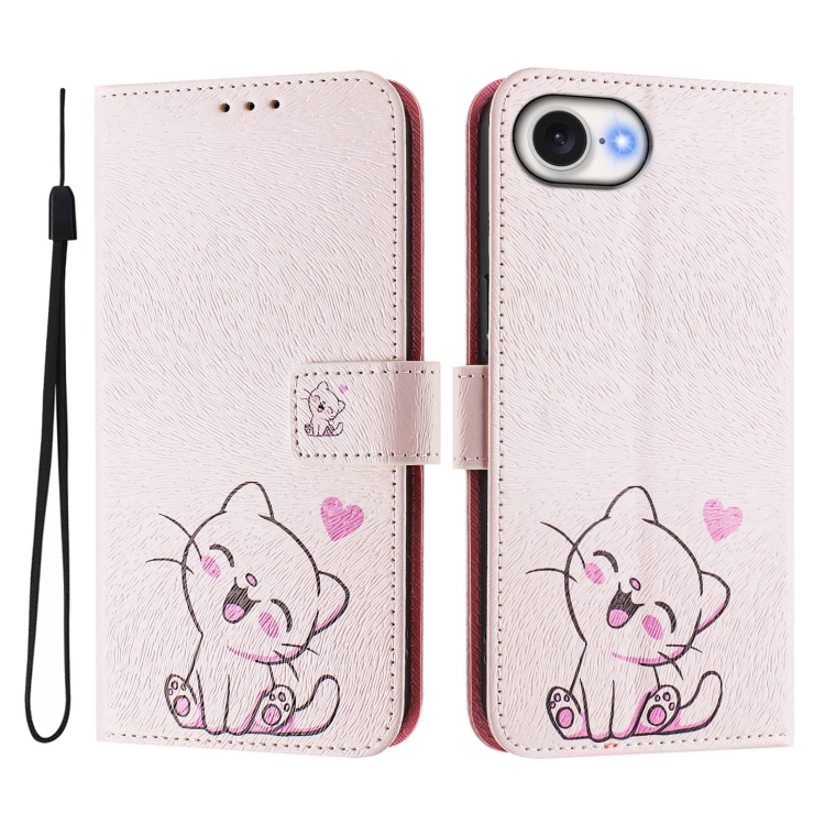 Levně ART Peněženkový kryt pro Apple iPhone 16e CUTE CAT