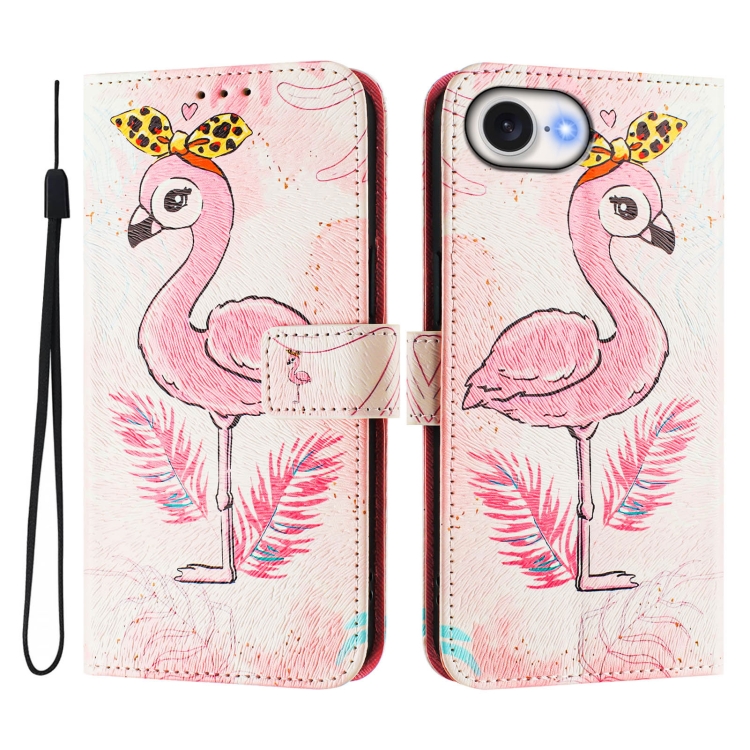 Levně ART Peněženkový kryt pro Apple iPhone 16e FLAMINGO