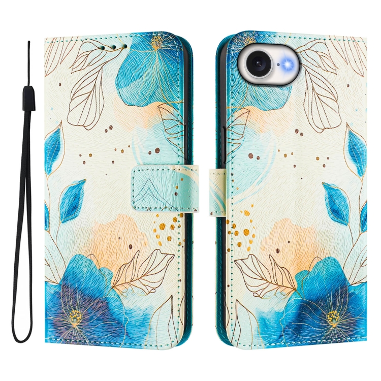 Levně ART Peněženkový kryt pro Apple iPhone 16e BLOOMY FLOWER