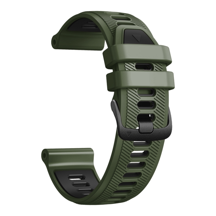 Levně SPORTY Vyměnitelný silikonový řemínek Garmin Forerunner 965 zelený