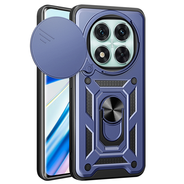 Levně RING CAMERA Kryt s držákem pro Xiaomi Redmi Note 14 Pro 5G / Poco X7 modrý