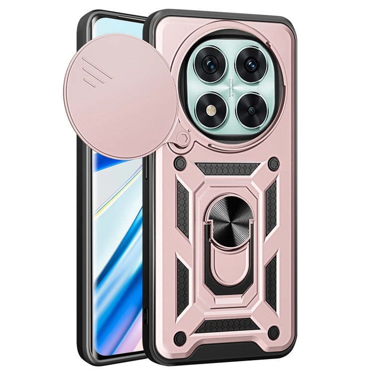 Levně RING CAMERA Kryt s držákem pro Xiaomi Redmi Note 14 Pro 5G / Poco X7 růžový
