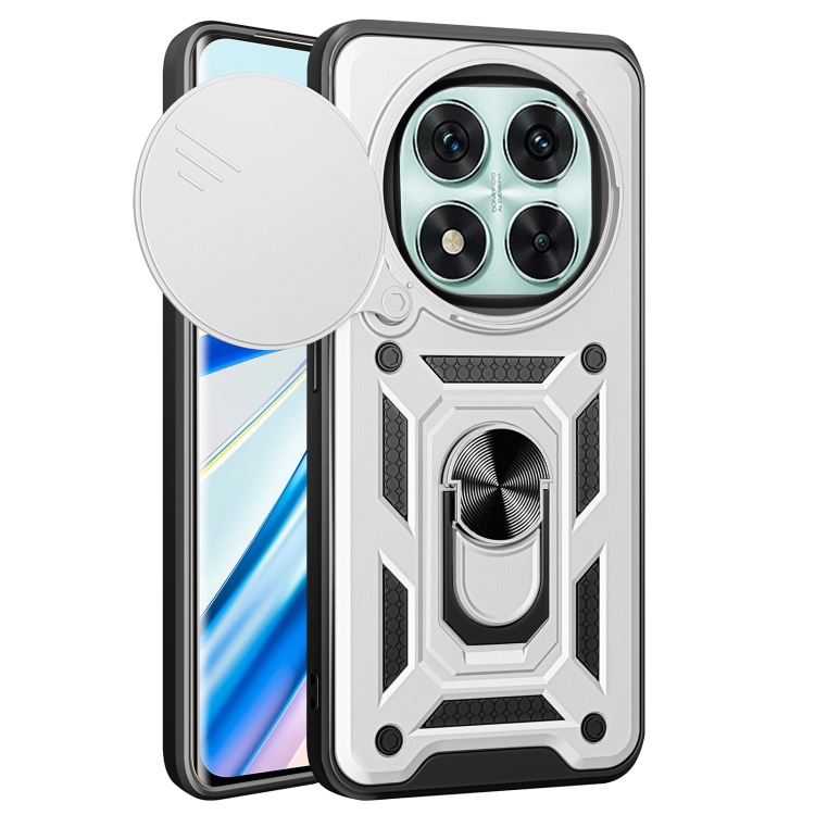 Levně RING CAMERA Kryt s držákem pro Xiaomi Redmi Note 14 Pro 5G / Poco X7 stříbrný