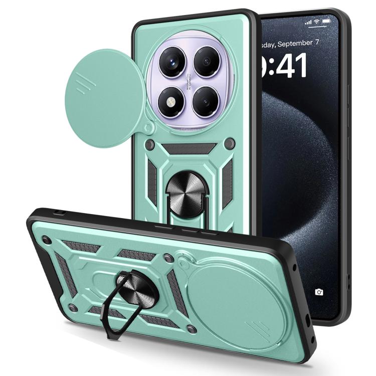 Levně RING CAMERA Kryt s držákem pro Xiaomi Redmi Note 14 Pro zelený